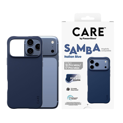 PanzerGlass CARE Samba Case with MagSafe iPhone 18 Pro Max - Italian Blue