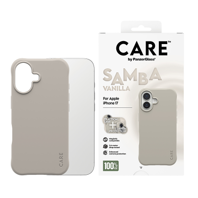 PanzerGlass CARE Fashionable Case Samba with MagSafe iPhone 17 - Vanilla