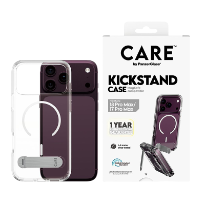 PanzerGlass CARE Urban Explorer Case with Black MagSafe iPhone 18 Pro Max - Clear