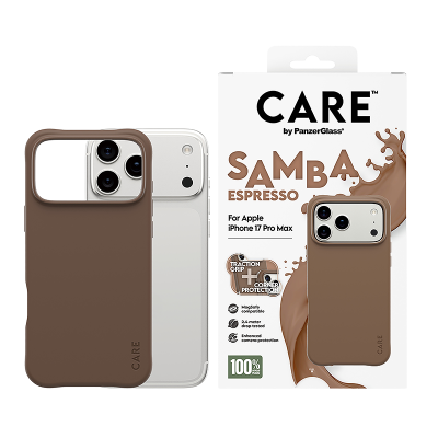 PanzerGlass CARE Fashionable Case Samba with MagSafe iPhone 17 Pro Max - Espresso