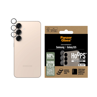 PanzerGlass Hoops Camera Lens Protector Samsung Galaxy S25 - Clear