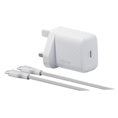 Voltme Wall Charger Revo Lite USB-C 30W With Cable - White