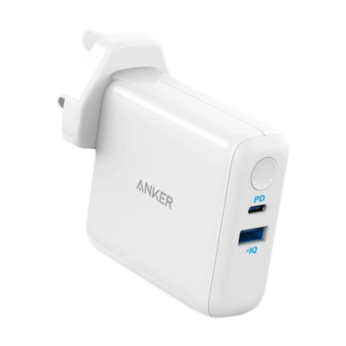 ANKER PowerCore Wall Charger and Power Bank Fusion 5000mAh PD - White