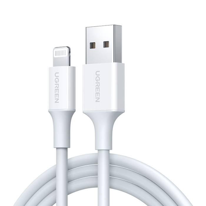 Ugreen Cable USB-C To Lightning 2M Silver - الدهماني للاتصالات